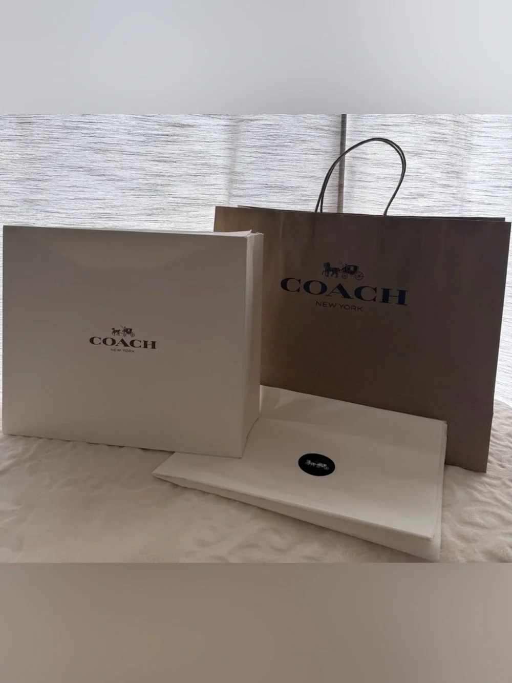 COACH box and paper bag bundle
